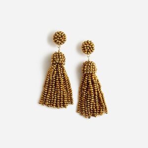 Faceted tassel earrings